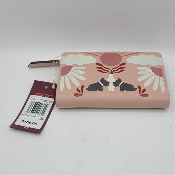 RADLEY LONDON Handbags - Radley London Pink Rising Sun Medium Bifold Wallet NWT!  NEW!